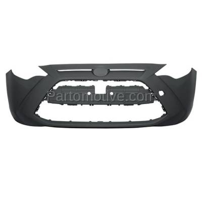 Aftermarket Replacement - BUC-4037FC CAPA 2016 Scion iA & 2016-2019 Toyota Yaris & 2017-2018 Yaris iA Front Bumper Cover Assembly without Park Assist Sensor Holes - Image 1