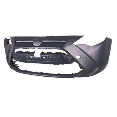 Aftermarket Replacement - BUC-4037FC CAPA 2016 Scion iA & 2016-2019 Toyota Yaris & 2017-2018 Yaris iA Front Bumper Cover Assembly without Park Assist Sensor Holes - Image 2
