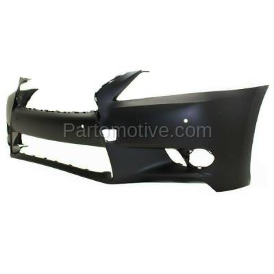 Aftermarket Replacement - BUC-3818FC CAPA 2014-2015 Lexus GS350 & GS450h (without F Sport) Front Bumper Cover Assembly (with Park Assist Sensor Holes) Primed Plastic - Image 2