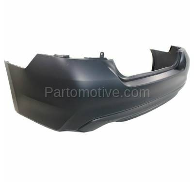 Aftermarket Replacement - BUC-3997RC CAPA 2016-2018 Nissan Altima Rear Bumper Cover Assembly (without Park Assist Sensor Holes) Primed Top Textured Bottom Plastic - Image 2
