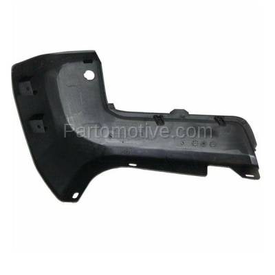 Aftermarket Replacement - BED-1160L & BED-1160R 2016-2019 Toyota Tacoma Pickup Truck (with Park Aid Sensor Hole) Rear Bumper Extension End Cap Black Plastic Set Pair Left & Right Side - Image 3
