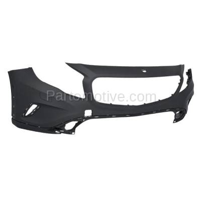 Aftermarket Replacement - BUC-3934FC CAPA 2015-2017 Mercedes-Benz GLA250 (without AMG Styling Package) Front Bumper Cover Assembly without Park Assist Sensor Holes - Image 2