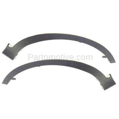 Aftermarket Replacement - FDF-1059LC & FDF-1059RC CAPA 2013-2015 Toyota RAV4 (USA Built) Front Fender Flare Wheel Opening Molding Black Textured Plastic SET PAIR Left & Right Side - Image 1