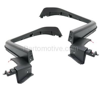 Aftermarket Replacement - FDF-1060LC & FDF-1060RC CAPA 2007-2014 Toyota FJ Cruiser (Base, Trail Teams Special Edition, TRD) Front Fender Flare Wheel Opening Molding SET PAIR Left & Right Side - Image 2