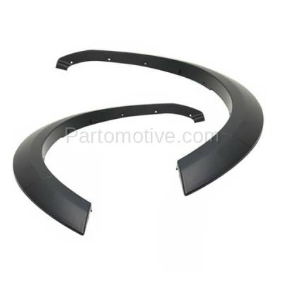 Aftermarket Replacement - FDF-1025LC & FDF-1025RC CAPA 2011-2021 Dodge Ram 1500 Pickup Truck Front Fender Flare Wheel Opening Molding Arch Primed Plastic SET PAIR Left & Right Side - Image 2