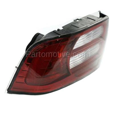 Aftermarket Auto Parts - TLT-1353LC CAPA 2007-2008 Acura TL (6Cyl, 3.2L Engine) Rear Taillight Taillamp Assembly Red Clear Lens & Housing without Bulb Left Driver Side - Image 2