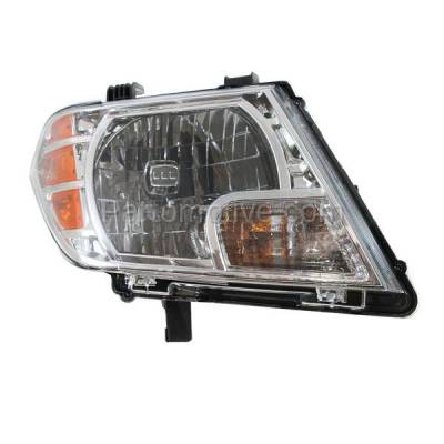 Aftermarket Replacement - HLT-1821R 2009-2021 Nissan Frontier Pickup Truck (Extended & Crew Cab 4-Door) Front Halogen Headlight Headlamp with Bulb Right Passenger Side - Image 2