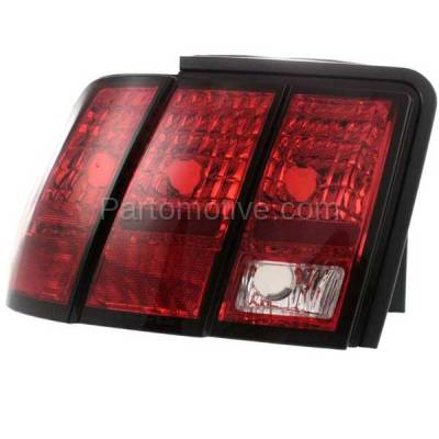 Aftermarket Replacement - TLT-1000L 1999-2004 Ford Mustang (excluding Cobra Models) (Convertible & Coupe 2-Door) Taillight Taillamp Rear Brake Light Lamp Left Driver Side - Image 2