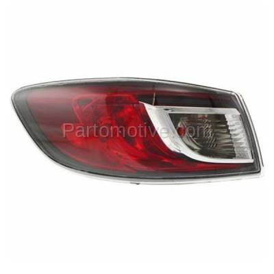 Aftermarket Auto Parts - TLT-1612LC CAPA 2010-2013 Mazda 3 Rear Outer Quarter Panel Body Mounted Standard Taillight Assembly Lens & Housing with Bulb Left Driver Side - Image 1