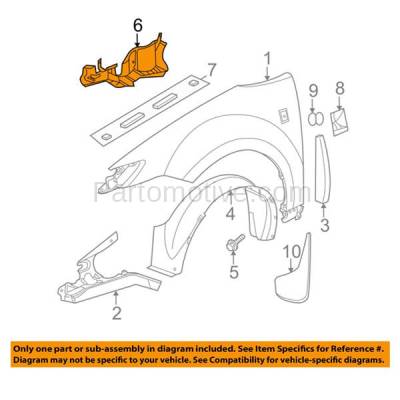 Aftermarket Replacement - ESS-1174R 03-07 Ion Front Engine Splash Shield Under Cover Right Passenger Side 15146155 - Image 3