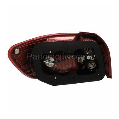 Aftermarket Auto Parts - TLT-1341RC CAPA 2006-2011 Kia Rio5 (Hatchback 4-Door) Rear Taillight Brake Light Assembly with Clear Red Lens & Housing with Bulb Right Passenger Side - Image 3