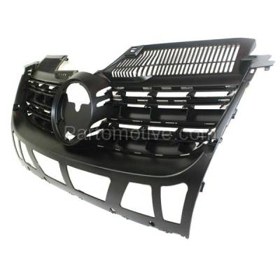 Aftermarket Replacement - GRL-2617C CAPA 2005-2010 Volkswagen Jetta (Sedan & Wagon) (Type 5) Front Center Face Bar Grille Assembly Primed Black Shell & Insert Plastic - Image 2