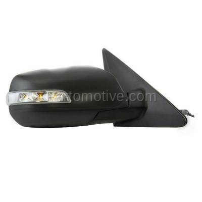Aftermarket Replacement - MIR-2042ART 2011-2015 Kia Sorento Rear View Mirror Assembly Power, Manual Folding, Heated with Turn Signal Light Paintable Housing Right Passenger Side - Image 2