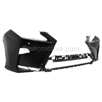 Aftermarket Replacement - BUC-3835F 2016-2019 Lexus RX350/RX350L/RX450h/RX450hL (without F Sport Package) Front Bumper Cover Assembly with Park Sensor Holes - Image 2
