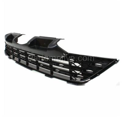 Aftermarket Replacement - GRL-1794C CAPA 2007-2009 Honda CRV (For Models Made in Japan) Front Center Lower Bumper Cover Grille Assembly Textured Black Plastic - Image 2