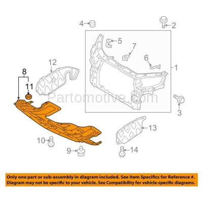 Aftermarket Replacement - ESS-1353C CAPA For Engine Splash Shield Under Cover Undercar For 11-13 Sorento 291101U200 - Image 3