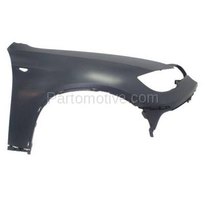 Aftermarket Replacement - FDR-1825R 2008-2014 BMW X6 (excluding M Models) Front Fender Quarter Panel (without Headlight Washer Hole) Primed Right Passenger Side - Image 1