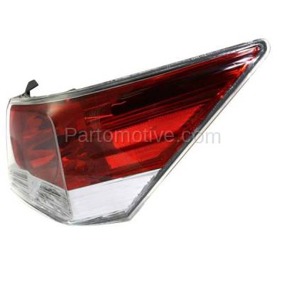 Aftermarket Replacement - TLT-1379R 2008-2012 Honda Accord (Sedan 4-Door) (2.4L 3.5L Engine) Rear Taillight Assembly Red Clear Lens & Housing with Bulb Right Passenger Side - Image 2