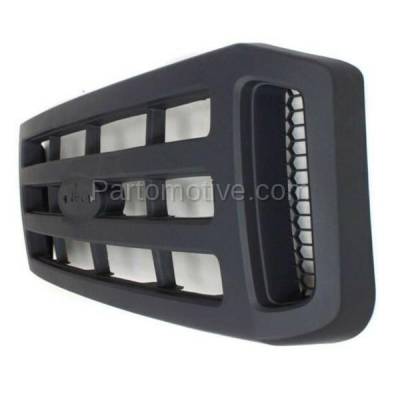 Aftermarket Replacement - GRL-1501C CAPA 2006-2007 Ford Super Duty F250 F350 F450 F550 Pickup Truck (without Chrome Package) Front Grille Assembly Shell & Insert Plastic - Image 2