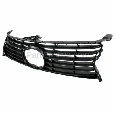Aftermarket Replacement - GRL-2043C CAPA 2013-2016 Lexus GS350 & 2013-2015 GS450h (Models without Pre-Collision System & F Sport Package) Front Grille Assembly Gray Plastic - Image 2