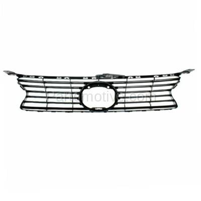 Aftermarket Replacement - GRL-2043C CAPA 2013-2016 Lexus GS350 & 2013-2015 GS450h (Models without Pre-Collision System & F Sport Package) Front Grille Assembly Gray Plastic - Image 3