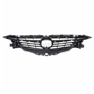 Aftermarket Replacement - GRL-2116C CAPA 2014-2017 Mazda 6 (For Models without LED Lamps) Front Face Bar Grille Assembly Dark Gray Shell & Insert Plastic without Emblem - Image 3
