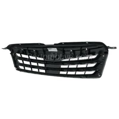 Aftermarket Replacement - GRL-2339C CAPA 2010-2012 Subaru Outback (Wagon 4-Door) Front Center Grille Assembly Silver Shell with Textured Gray Insert Plastic without Emblem - Image 3