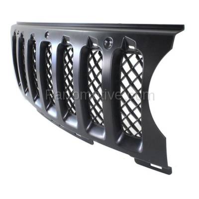 Aftermarket Replacement - GRL-1354C CAPA 2011-2017 Jeep Patriot (4Cyl, 2.0L 2.4L Engine) Front Center Face Bar Grille Grill Insert Assembly Matte Black without Emblem - Image 2