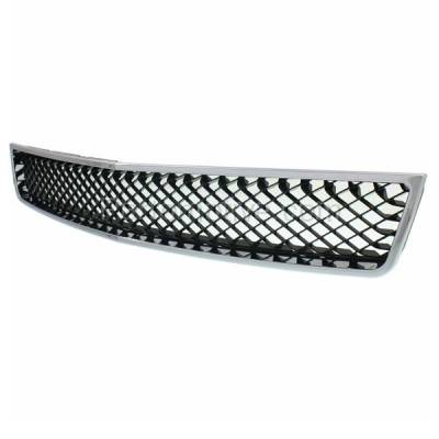 Aftermarket Replacement - GRL-1711C CAPA 2007-2014 Chevrolet Avalanche, Suburban, Tahoe (For Models without Off Road Package) Front Grille Assembly Chrome Shell Black Insert - Image 2