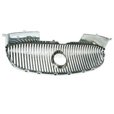 Aftermarket Replacement - GRL-1712 2006-2009 Buick Lucerne (CX, CXL (Special Edition), CXS) Front Center Grille Assembly Chrome Shell & Insert without Moldings Plastic - Image 3