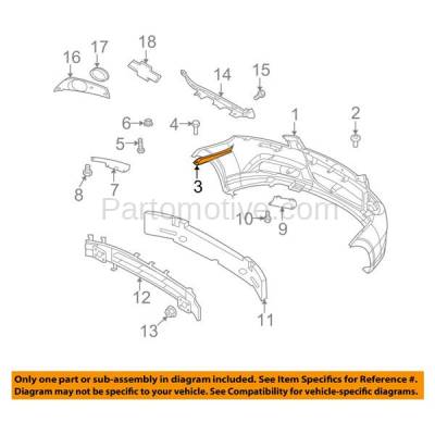 Aftermarket Replacement - BRT-1036FL 09-11 Chevy Aveo & 09-10 G3, G3 Wave Front Bumper Cover Retainer Mounting Brace Reinforcement Support Left Driver Side - Image 3