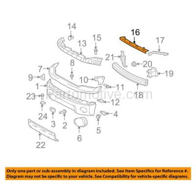Aftermarket Replacement - BRT-1155F 07-13 Tundra Pickup Truck Front Bumper Cover Face Bar Retainer Mounting Brace Reinforcement Support Bracket - Image 3