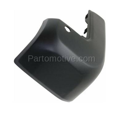 Aftermarket Replacement - BED-1160L 2016-2019 Toyota Tacoma Pickup Truck (with Park Aid Sensor Hole) Rear Bumper Extension End Cap Black Plastic Left Driver Side - Image 2