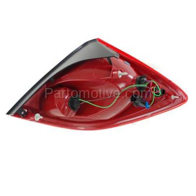 Aftermarket Auto Parts - TLT-1372LC CAPA 2005-2010 Pontiac G6 Sedan 4-Door (2.4L 3.5L 3.6L 3.9L) Rear Taillight  Assembly Red Clear Lens & Housing with Bulb Left Driver Side - Image 3