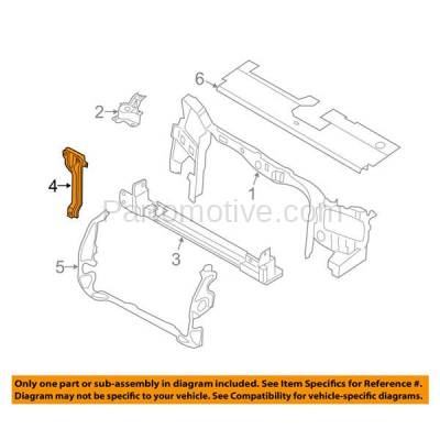 Aftermarket Replacement - RSP-1162C CAPA 2008-2012 Ford Escape & 2008-2011 Mercury Mariner (2.3 & 2.5 & 3.0 Liter Engine) Front Hood Latch Support Bracket Primed Made of Steel - Image 3