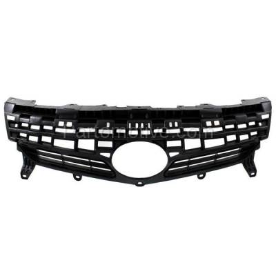 Aftermarket Replacement - GRL-2558C CAPA 2012-2015 Toyota Prius & Prius Plug-In (1.8 Liter Electric/Gas Engine) Front Center Face Bar Grille Assembly Textured Black Shell & Insert - Image 1