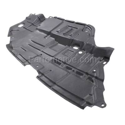 Aftermarket Replacement - ESS-1606LC CAPA 2012-2014 Toyota Camry (2.5 & 3.5 Liter 4Cyl/6Cyl) Front Engine Splash Shield Under Cover Guard Black Plastic Left Driver Side - Image 2