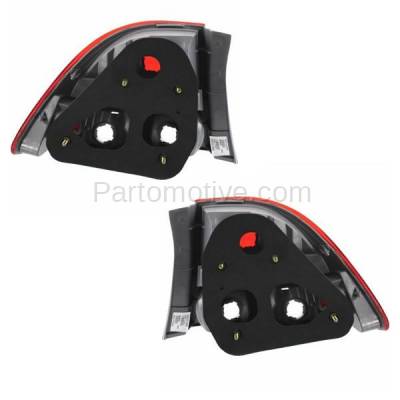 Aftermarket Replacement - TLT-1376L & TLT-1376R 2009-2011 Honda Civic (Sedan 4-Door) Rear Outer Body Mounted Taillight Assembly Lens & Housing without Bulb PAIR SET Left & Right Side - Image 3