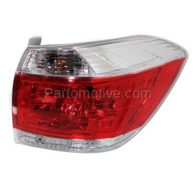 Aftermarket Auto Parts - TLT-1647RC CAPA 2011-2013 Toyota Highlander (USA Built) (excluding Hybrid Models) Rear Taillight Assembly Lens & Housing with Bulb Right Passenger Side - Image 2