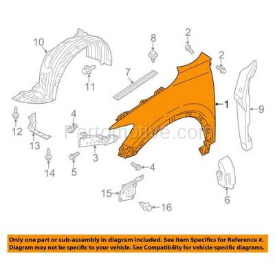 Aftermarket Replacement - FDR-1197LC CAPA 2013-2016 Mazda CX-5 (2.0 & 2.5 Liter Engine) Front Fender Quarter Panel (without Turn Signal Light Hole) Steel Left Driver Side - Image 3