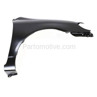 Aftermarket Replacement - FDR-1173R 2003-2008 Toyota Corolla CE/LE Front Fender Quarter Panel (without Ground Effect) without Molding Holes Primed Steel Right Passenger Side - Image 2