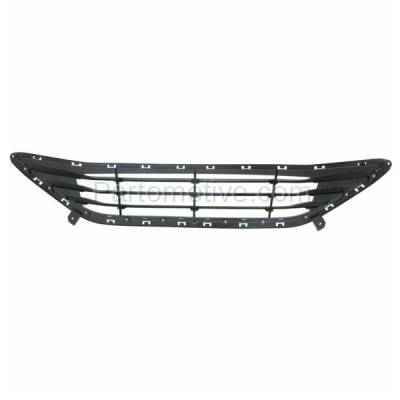 Aftermarket Replacement - GRL-1889C CAPA 2011-2013 Hyundai Elantra (Sedan 4-Door ) (For USA Built Models) Front Bumper Cover Grille Assembly Textured Black Shell & Insert - Image 3
