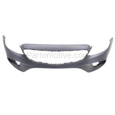Aftermarket Replacement - BUC-3933FC CAPA 2017-2019 Mercedes-Benz E-Class E300/E400 (with Sport Package) Front Bumper Cover Assembly without Park Aid Sensor Holes - Image 3