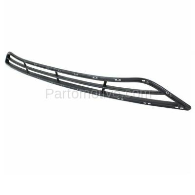 Aftermarket Replacement - GRL-1888C CAPA 2011-2013 Hyundai Sonata (except Hybrid) Front Center Lower Bumper Cover Grille Assembly Dark Gray Shell & Insert Textured Plastic - Image 2