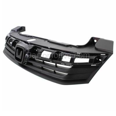 Aftermarket Replacement - GRL-1860 2012 Honda Civic (Sedan 4-Door) (excluding Hybrid Model) Front Center Face Bar Grille Assembly Paintable Shell & Insert Plastic - Image 2