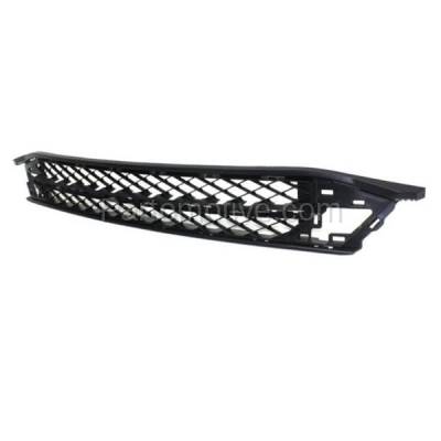 Aftermarket Replacement - GRL-1806 2014-2017 Honda Odyssey (3.5L V6 Engine) Front Bumper Cover Face Bar Grille Assembly Textured Dark Gray with Mesh Insert Plastic - Image 2