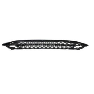 Aftermarket Replacement - GRL-1806 2014-2017 Honda Odyssey (3.5L V6 Engine) Front Bumper Cover Face Bar Grille Assembly Textured Dark Gray with Mesh Insert Plastic - Image 3