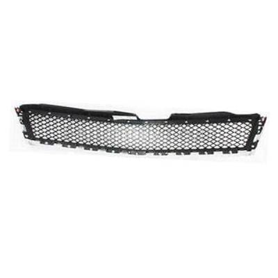 Aftermarket Replacement - GRL-1753C CAPA 2009-2012 Chevrolet Traverse (3.6 Liter V6 Engine) Front Center Grille Assembly Chrome Shell with Painted Black Insert Plastic - Image 3