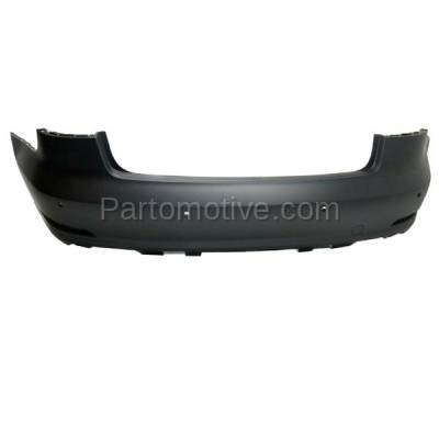 Aftermarket Replacement - BUC-3551R 2015-2016 Audi A3 & A3 Quattro (without S-Line Package) Rear Bumper Cover Assembly (with Park Assist Sensor Holes) Primed Plastic - Image 1