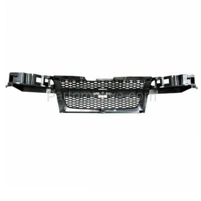 Aftermarket Replacement - GRL-1716C CAPA 2004-2012 Chevrolet Colorado Front Center Grille Assembly Textured Dark Gray Shell & Insert (without Chrome Center Bar) Plastic - Image 3
